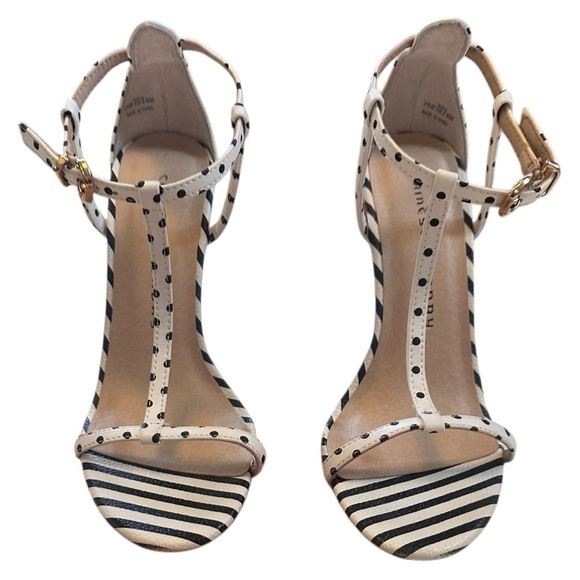 Chinese Laundry Polka Dot Dress Sandal,White and Black Size 7 - Picture 1 of 7